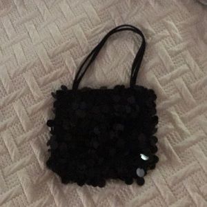Beaded purse black